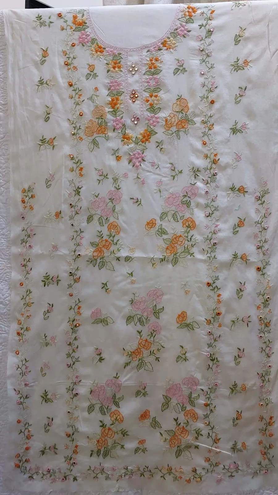 Lawn UnStitched Shirt Length 48
