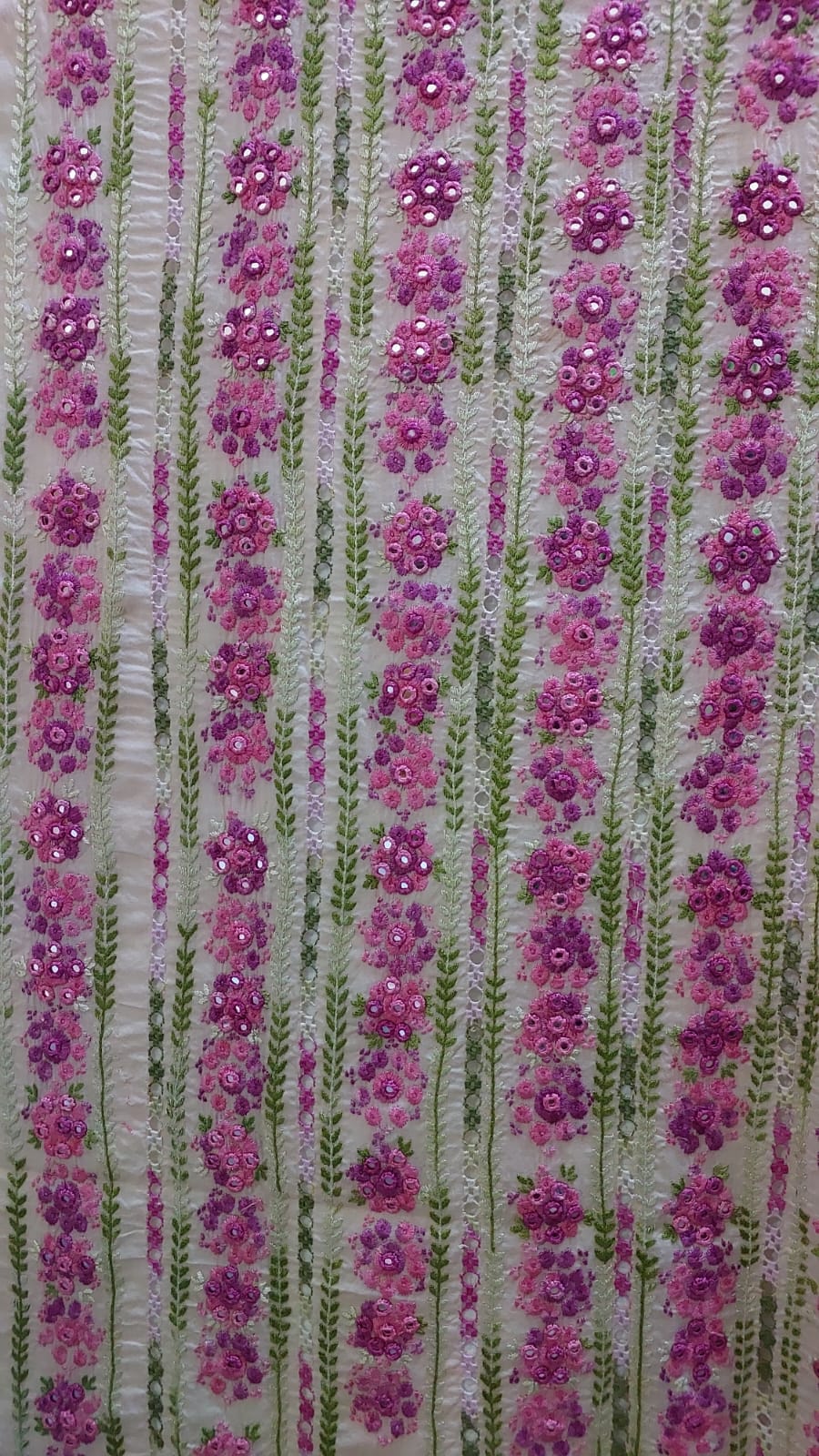 Tarkashi UnStitched Mirror Work Shirt
